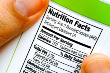 قراءة الملصقات الغذائية التعريفية Nutrition Facts